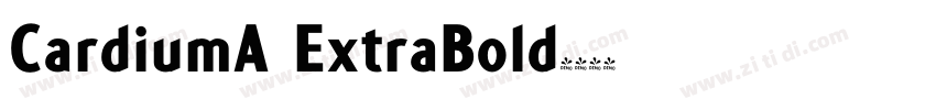 CardiumA ExtraBold字体转换